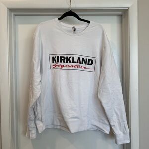 Kirkland Signature White Sweatshirt